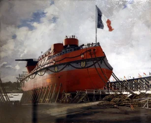 The Launch of the Battleship Hoche